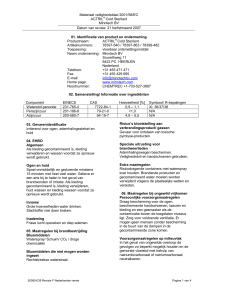 Materiaal veiligheidsblad 2001/58/EC ACTRIL® Cold Sterilant