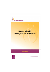 Dieetadvies bij zwangerschapsdiabetes