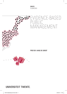 evidence-based public management