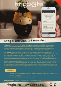 Stage: DevOps (3-6 maanden)