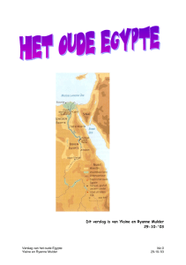 De Egyptenaren jagen en oogsten