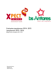 Evaluaties jaarplannen 2014- 2015 Jaarplannen 2015