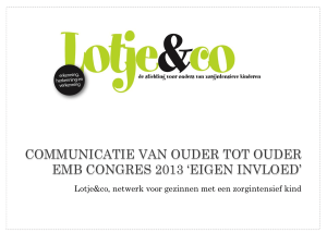 Communicatie van ouder tot ouder netwerk voor