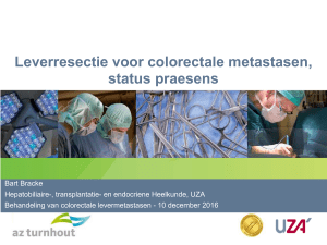 Leverresectie voor colorectale metastasen, status