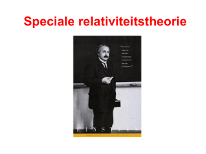 Speciale relativiteitstheorie
