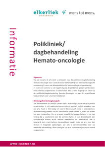 Hemato-oncologie - Elkerliek ziekenhuis