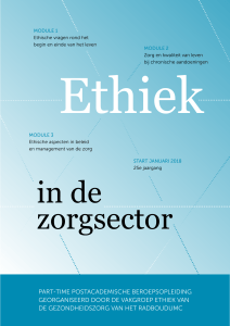 Brochure Ethiek in de Zorg 2018