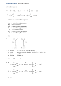 Organische chemie Hoofdstuk 14 Eiwitten antwoorden
