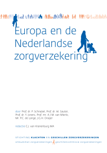 Europa en de Nederlandse zorgverzekering