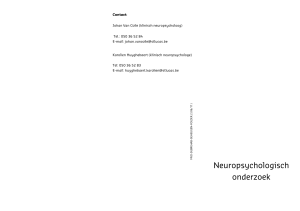 Neuropsychologisch onderzoek - brochure AZ Sint