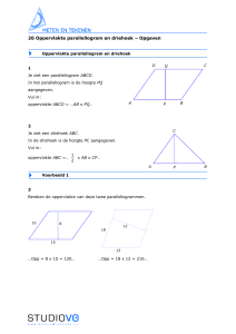Uitwerkingen parallellogram en driehoek
