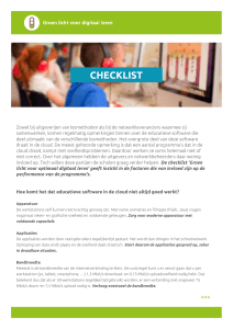 checklist - Groen licht voor digitaal leren