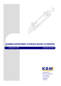 DUBBELWERKENDE HYDRAULISCHE CILINDERS