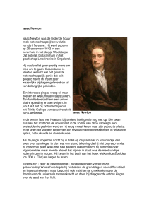 Isaac Newton - Natuurkunde van het menselijk lichaam