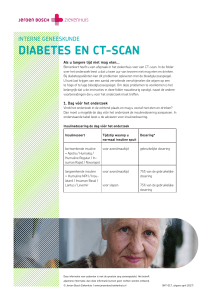 Diabetes en Ct-sCan - Jeroen Bosch Ziekenhuis