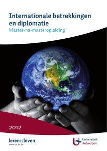 Internationale betrekkingen en diplomatie