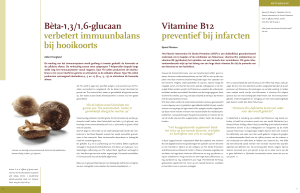 Beta-1,3/1,6-glucaan verbetert immuunbalans