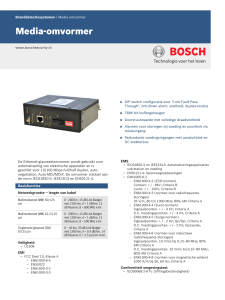 Media-omvormer - Bosch Security Systems