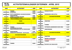 activiteitenkalender externen : april 2015