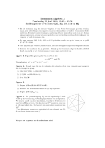 Tentamen algebra 1 - Universiteit Leiden
