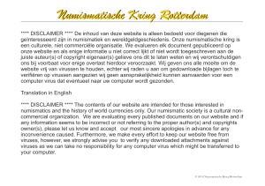 Disclaimer NKR.cdr - Numismatische Kring Rotterdam