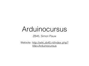 Arduinocursus Deel4.key