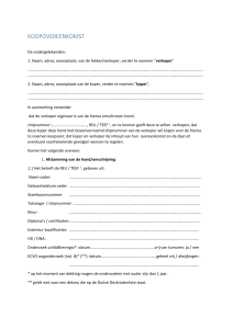 koopovereenkomst - Nederlandse Vereniging “LANGHAAR”