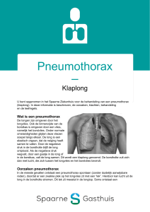 Pneumothorax - Spaarne Gasthuis