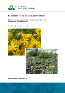 Notitie Alterra Drachtplanten bijen-opm-cn - Wageningen UR E