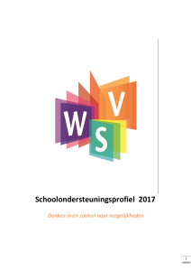 Schoolondersteuningsprofiel 2017