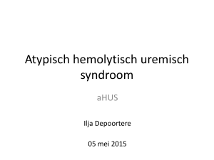 Atypisch hemolytisch uremisch syndroom