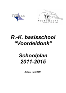 Format schoolplan PRODAS - Basisschool Voordeldonk
