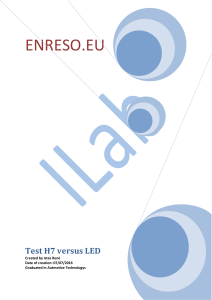 Test H7 versus LED