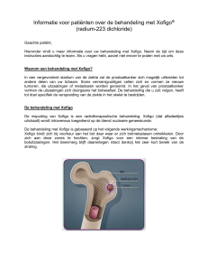 Informatie voor patiënten over de behandeling met Xofigo® (radium