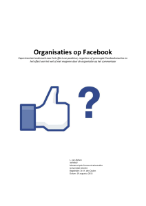 Organisaties op Facebook