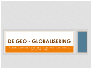 De Geo - Globalisering