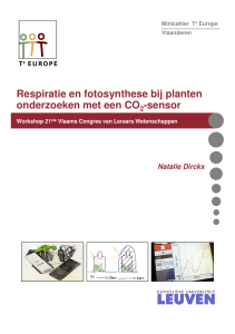 Respiratie en fotosynthese bij planten onderzoeken