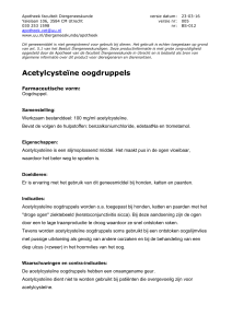 Acetylcysteïne oogdruppels