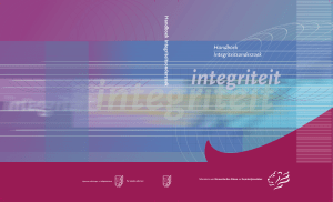 Handboek Integriteitsonderzoek - Bureau Integriteitsbevordering