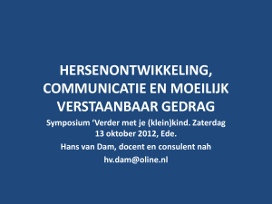 presentatie van Hans van Dam - Epilepsie Vereniging Nederland