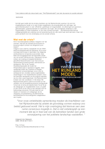 Yves Leterme stelt zijn nieuw boek voor - Rijnland