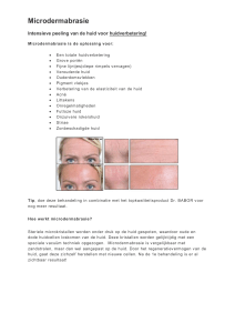 Microdermabrasie - Schoonheidssalon Monika