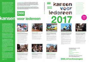 D66 - in een oogopslag - Kansen-voor-Iedereen-2017-2021