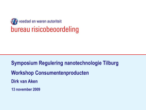 Symposium Regulering nanotechnologie Tilburg Workshop