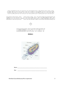Werkboek micro-organismen en immuniteit niveau 3
