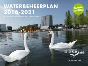 WATERBEHEERPLAN 2016-2021 - Waterschap Zuiderzeeland