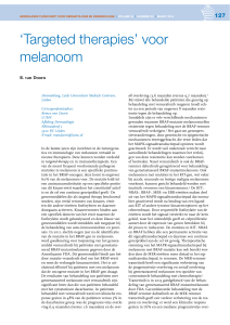 `Targeted therapies` voor melanoom