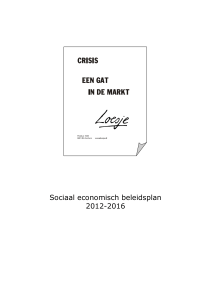 Sociaal economisch beleidsplan 2012-2016
