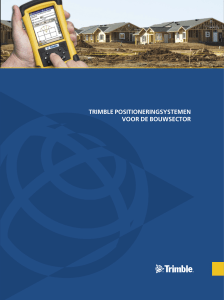 Brochure Trimble positionering systemen voor de bouwsector