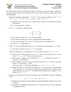 Examen Lineaire Algebra